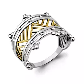 Кольцо из серебра с родированием 54542