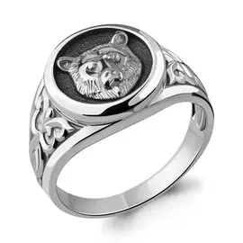 Кольцо из серебра с родированием 54681.5