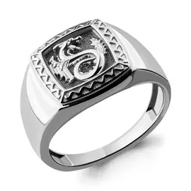 Кольцо из серебра с родированием 54684