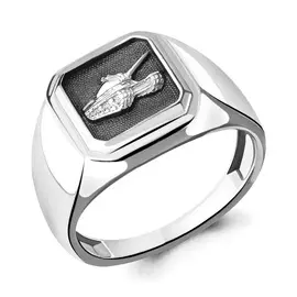 Кольцо из серебра с родированием 54699