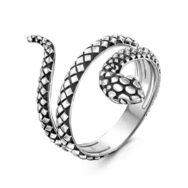 Кольцо из серебра с родированием к010ч