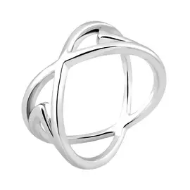 Кольцо из серебра с родированием SR0021202