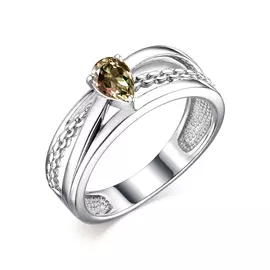 Кольцо из серебра с султанитом 01-2052/00СТ-00