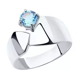 Кольцо из серебра с топазом 92011951
