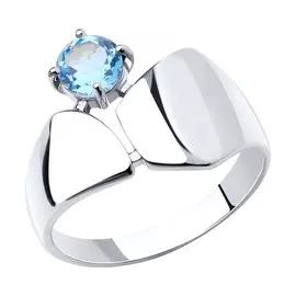 Кольцо из серебра с топазом 92011957
