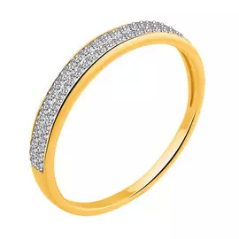 Кольцо из желтого золота с бриллиантами 11-9024-13-02