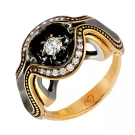 Кольцо из золота с бриллиантами Зк-7528