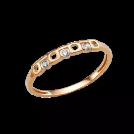 Кольцо из золота с фианитами 014431-1102