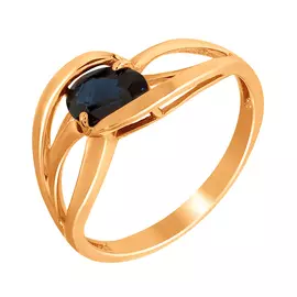 Кольцо из золота с сапфиром 1-106-434-02