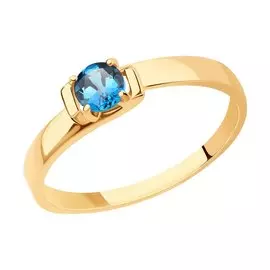 Кольцо из золота с топазом 716650