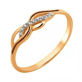 Кольцо Эмаль, фианит