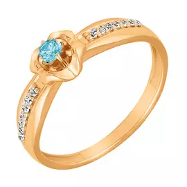 Кольцо Наношпинель, фианит