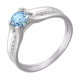 Кольцо Наношпинель, фианит