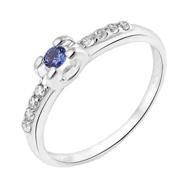 Кольцо Наноситалл, фианит