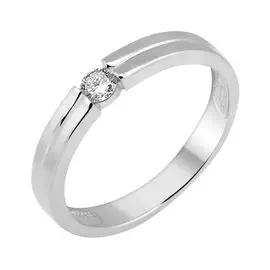 Кольцо обруч.Брил.