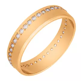 Кольцо обруч. Фианит