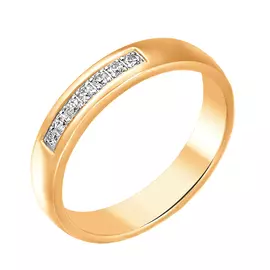 Кольцо обруч. Фианит