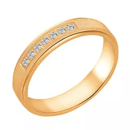 Кольцо обруч. Фианит