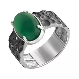 Кольцо Оникс, фианит