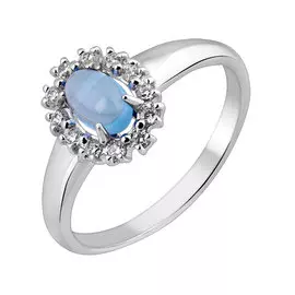 Кольцо Топаз Свисс, фианит