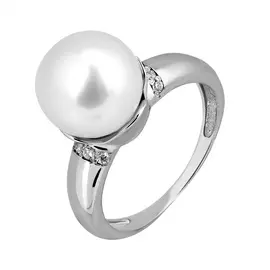 Кольцо Жемчуг, фианит