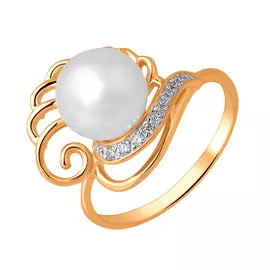 Кольцо Жемчуг SW, фианит