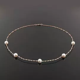 Колье из красного золота с жемчугом 24002.5A1.45 45.0