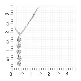 Колье из белого золота с бриллиантами 63521-200 45.0