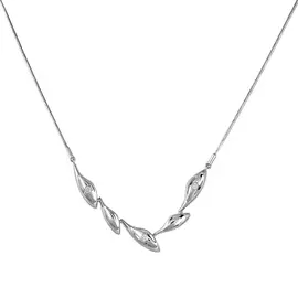 Колье из белого золота с бриллиантами Зп-9285