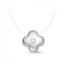 Колье из белого золота с бриллиантом 11-01366-03-001-01-03