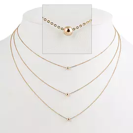 Колье из красного золота 43-57025-11-62