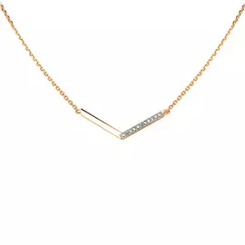 Колье из красного золота с бриллиантами 40-9533-11-02