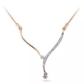 Колье из красного золота с бриллиантами 6-0064-1000