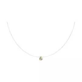 Колье из красного золота с фианитом 070305