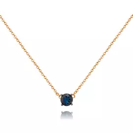 Колье из красного золота с сапфиром 40-9429-11-03