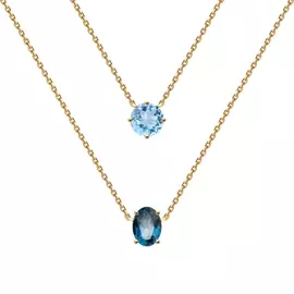 Колье из красного золота с топазами 770227