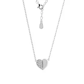 Колье из серебра с фианитами с родированием И5-1391-23-01