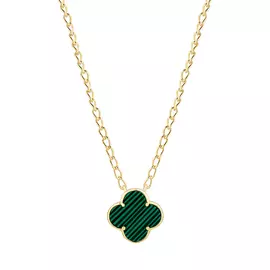 Колье из серебра с малахитом TC-N02028-X-L-Mal-X-X