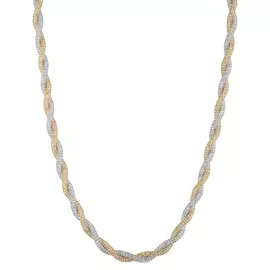 Колье из серебра с родированием 40-002-28-00