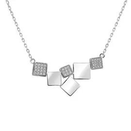 Колье литьевое Фианит,