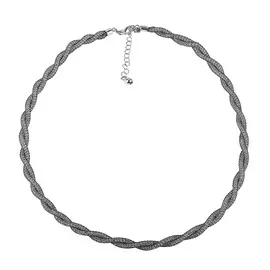 Колье литьевое из серебра с родированием NL21779