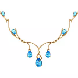 Колье из красного золота с топазами 770017 50.0