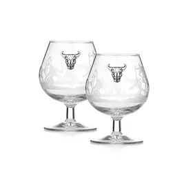 Коньячные фужеры "Бык", Серебро 925* 118602