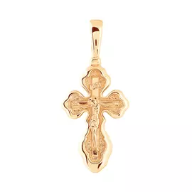Крест нательный из красного золота 30-0813-11-00