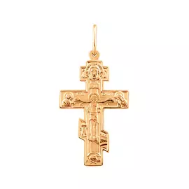 Крест нательный из красного золота 30-1018-11-00