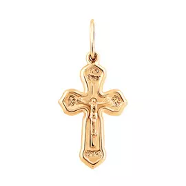 Крест нательный из красного золота 35-0278-11-00