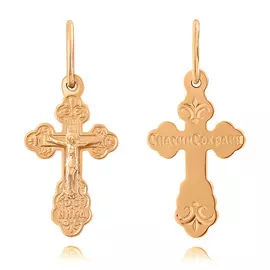 Крест нательный из красного золота 35-0708-11-00