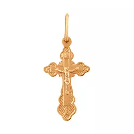 Крест нательный из красного золота 35-0711-11-00