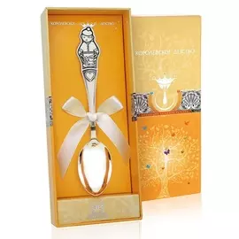 Ложка чайная "Мальчик" из серебра без футляра 012ЛЖ03801