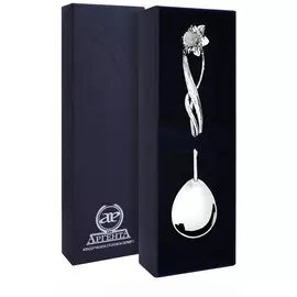 Ложка чайная "Нарцисс" из серебра без футляра 076ЛЖ03001